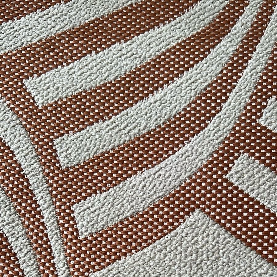 Tissu géometrique demi cercles