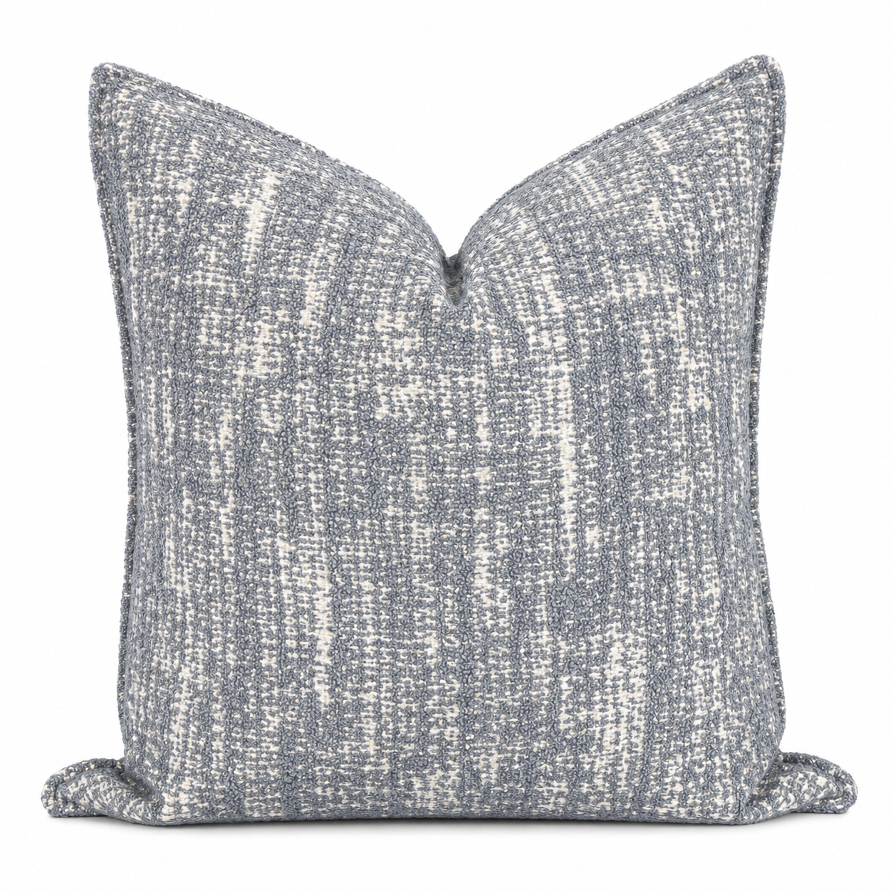 Coussin décoratif en bouclette grise 50x50cm
