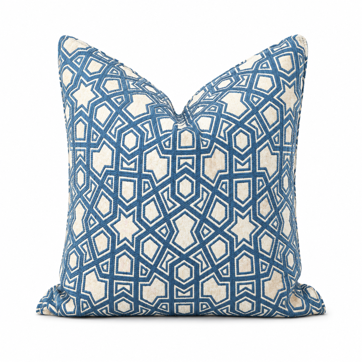 Decorative cushion with zellij pattern 50x50cm