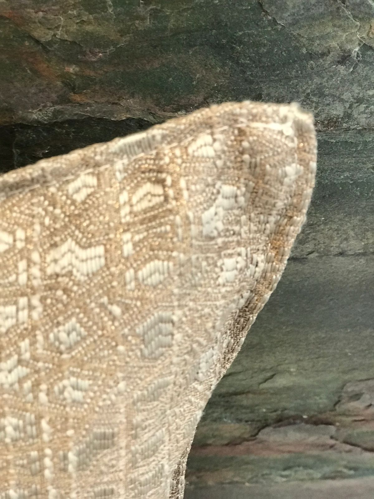 Détail du coussin carré