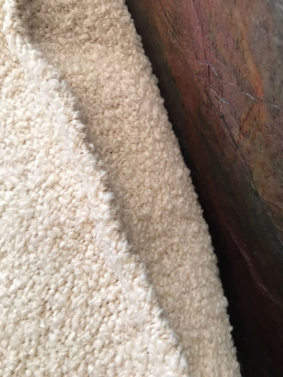 Détail coussin bouclette