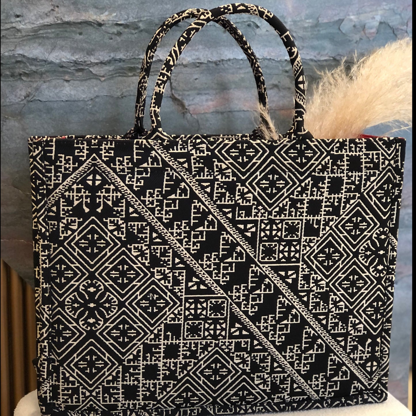 Sac acaba carré en tarz marocain, parfait comme idée cadeaux