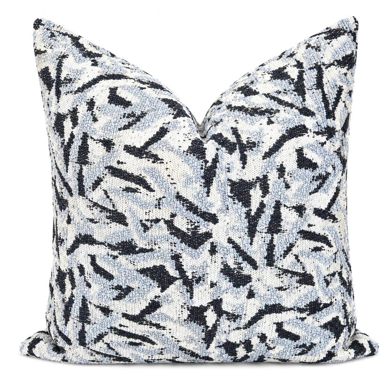 Coussin décoratif en bouclette gris 50x50