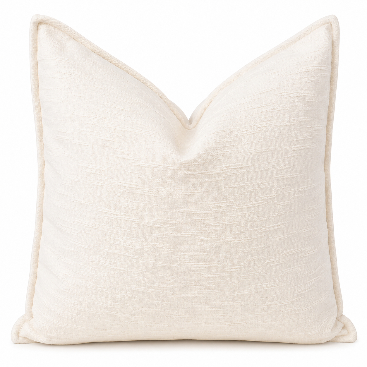 Coussin décoratif blanc 50x50cm