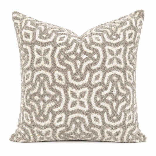 Coussin Bouclette Géometrique