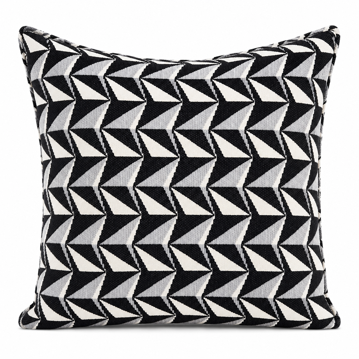 Coussin décoratif carré en chenille