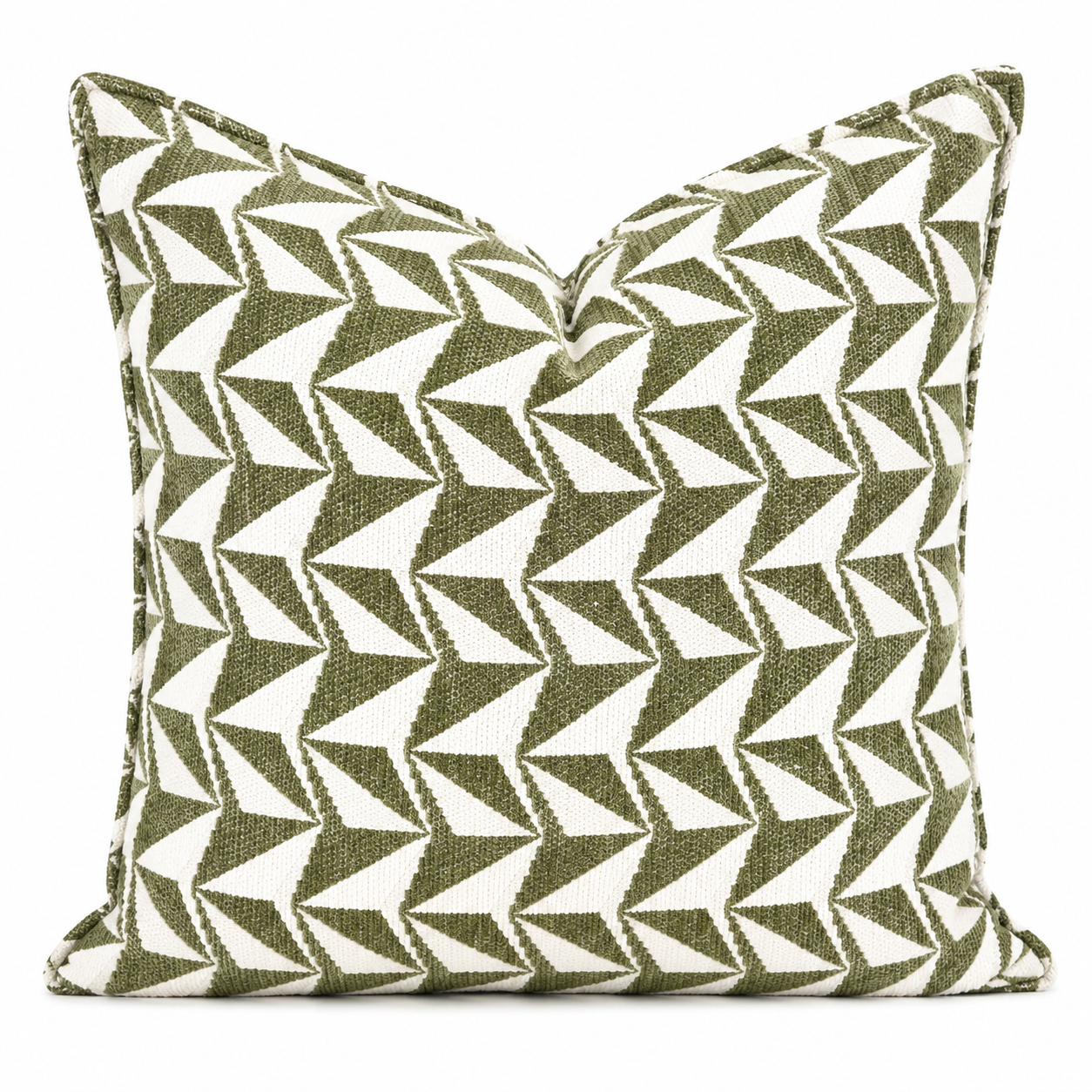 Coussin décoratif carré en chenille