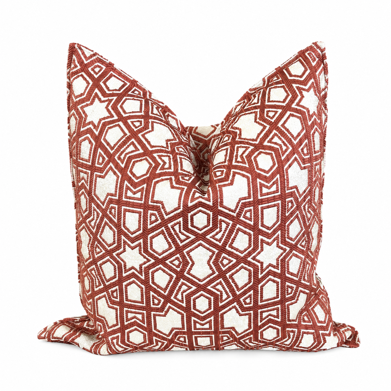 Coussin décoratif à motif zellij 50x50cm