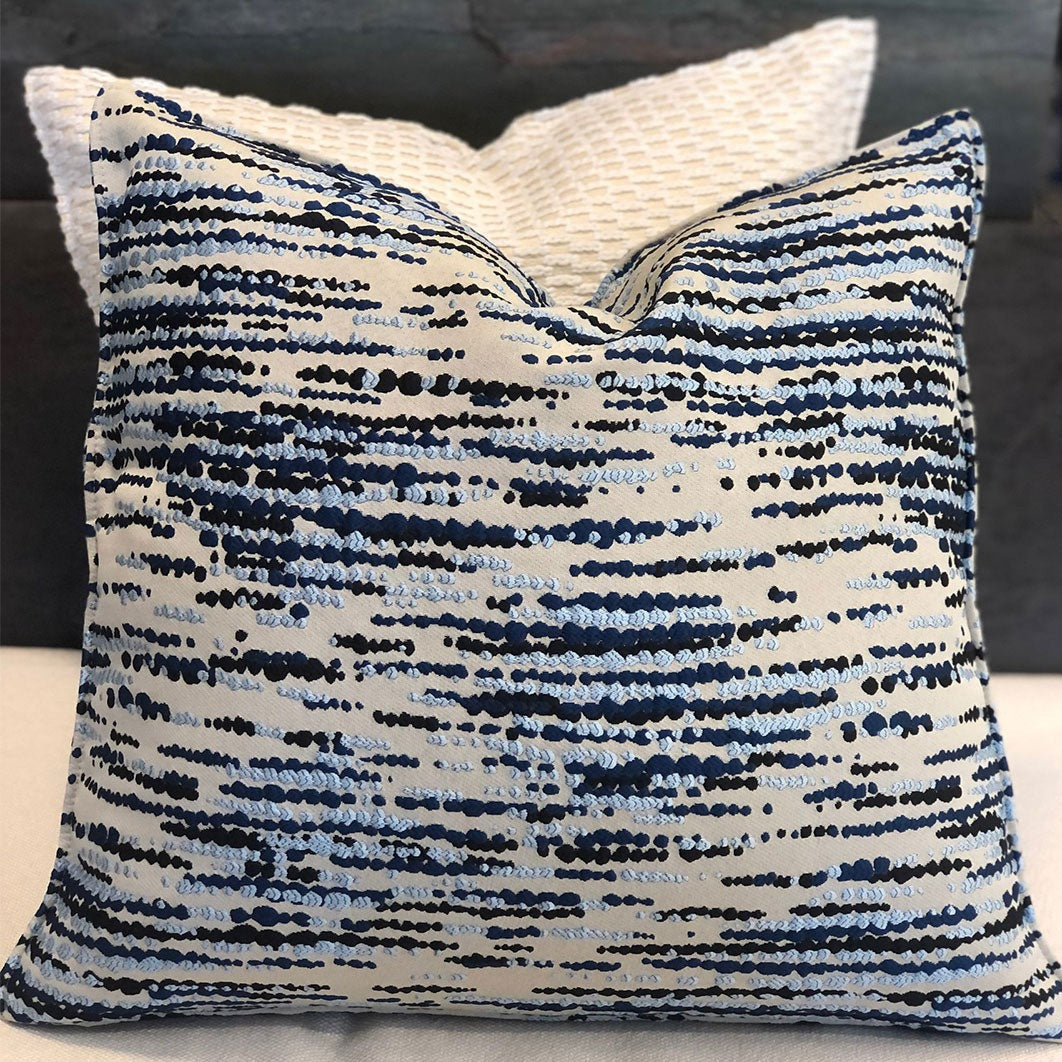 Blue decorative cushion, sky blue 50x50cm