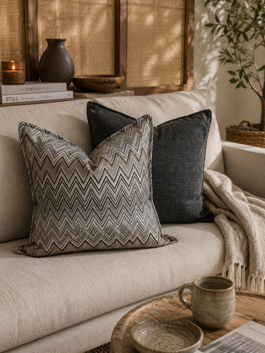 Coussin Zigzag