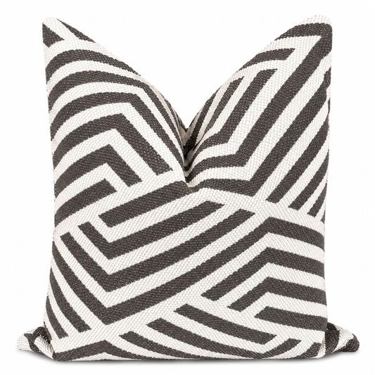 Coussin décoratif Taupe Graphique