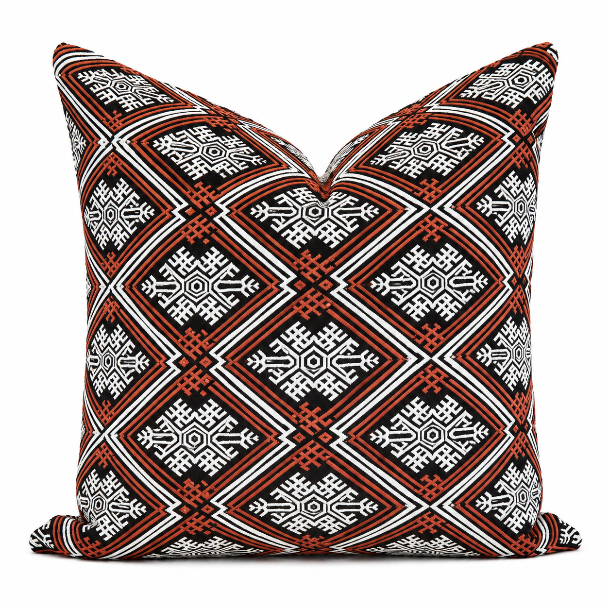 Black ethnic decorative cushion 50x50 cm