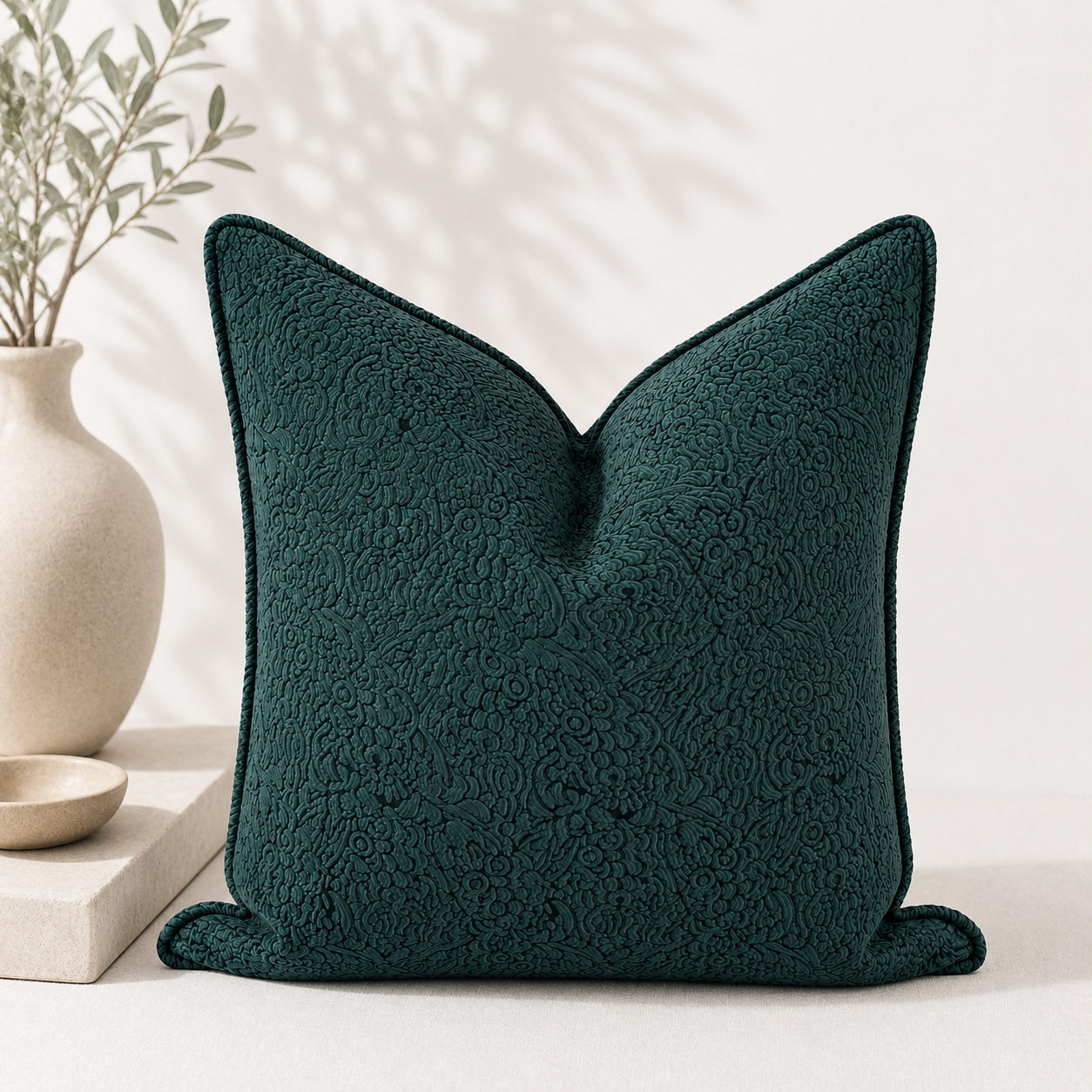 Coussin décoratif fleuri