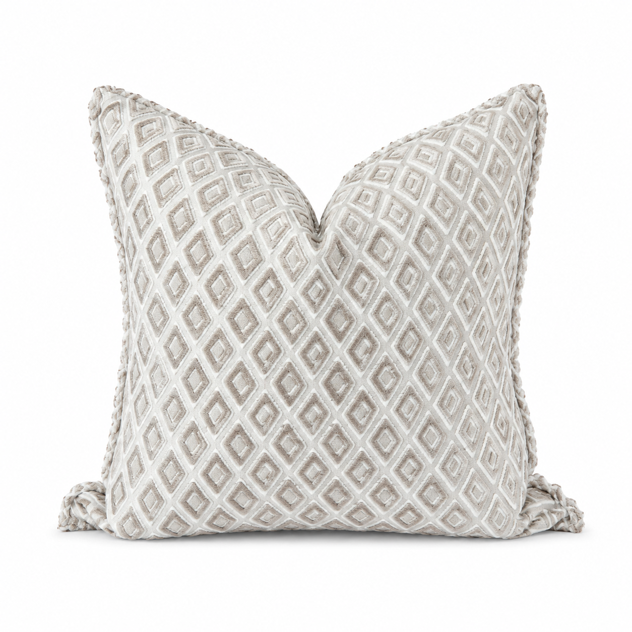 Coussin geometrique velour