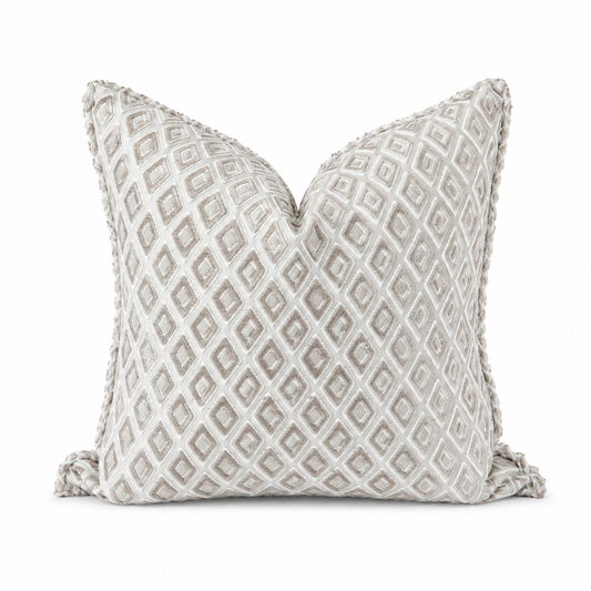 Coussin geometrique velour
