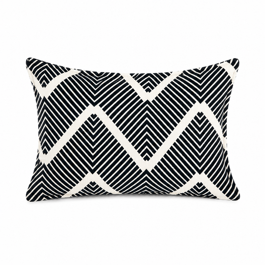 Coussin rectangulaire zig zag