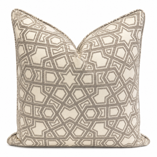 Coussin décoratif à motif zellij