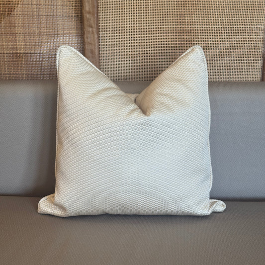 Coussin Écru Texturé