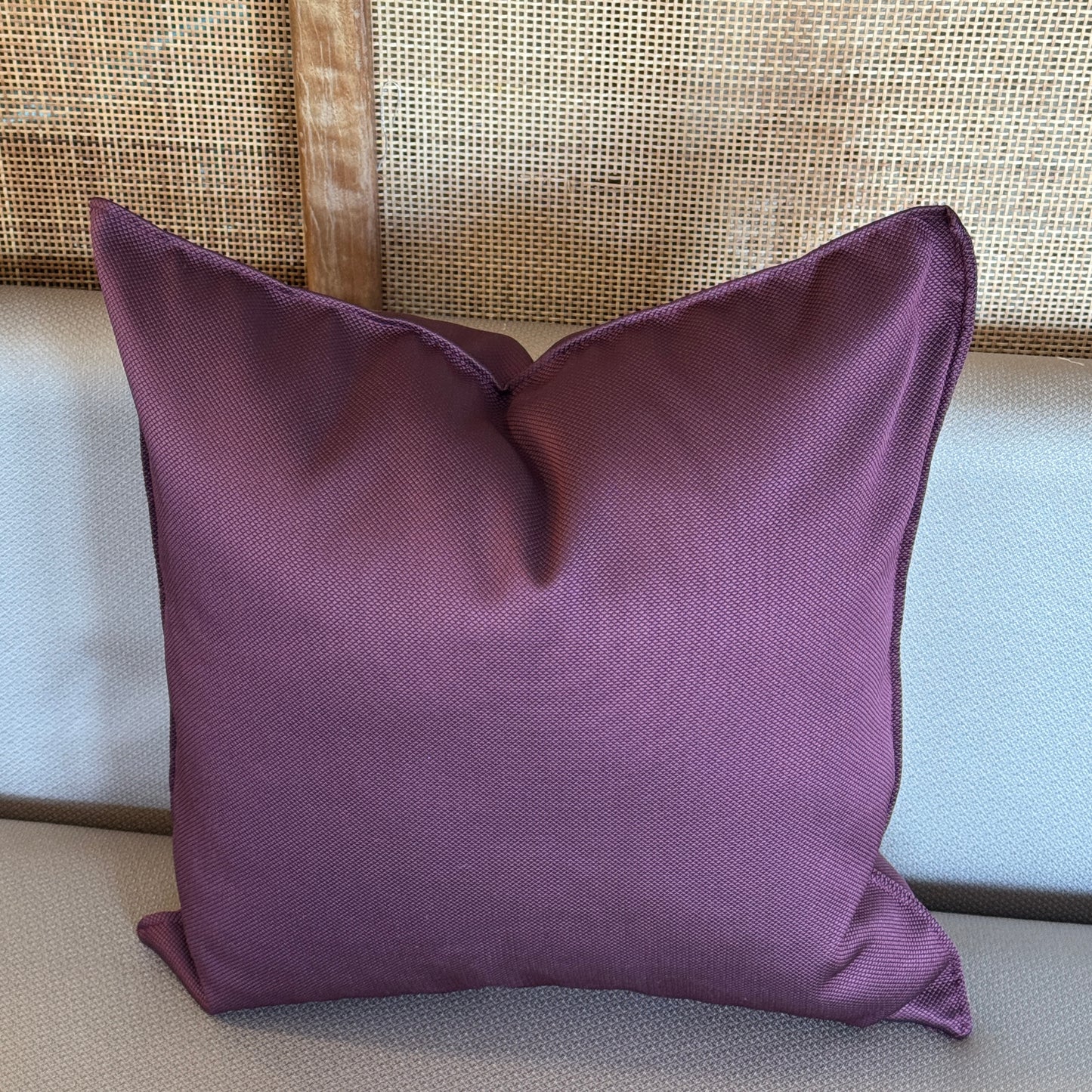 Coussin uni Burgundy 50x50 cm