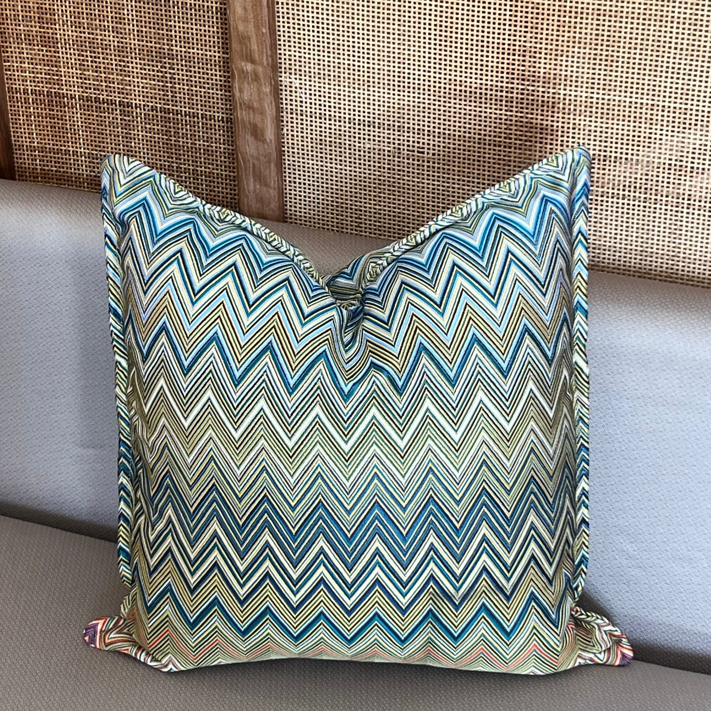 Coussin Zigzag multicolore