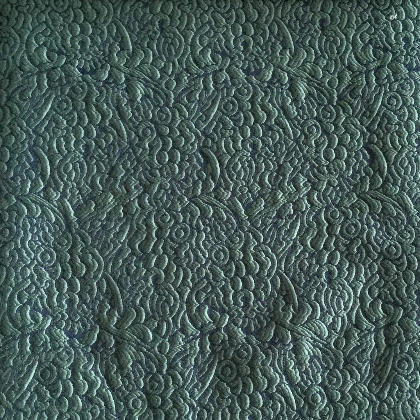 Embossed floral fabric