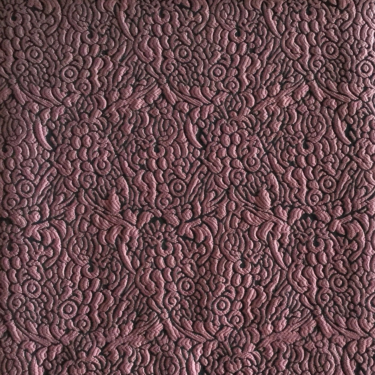 Embossed floral fabric