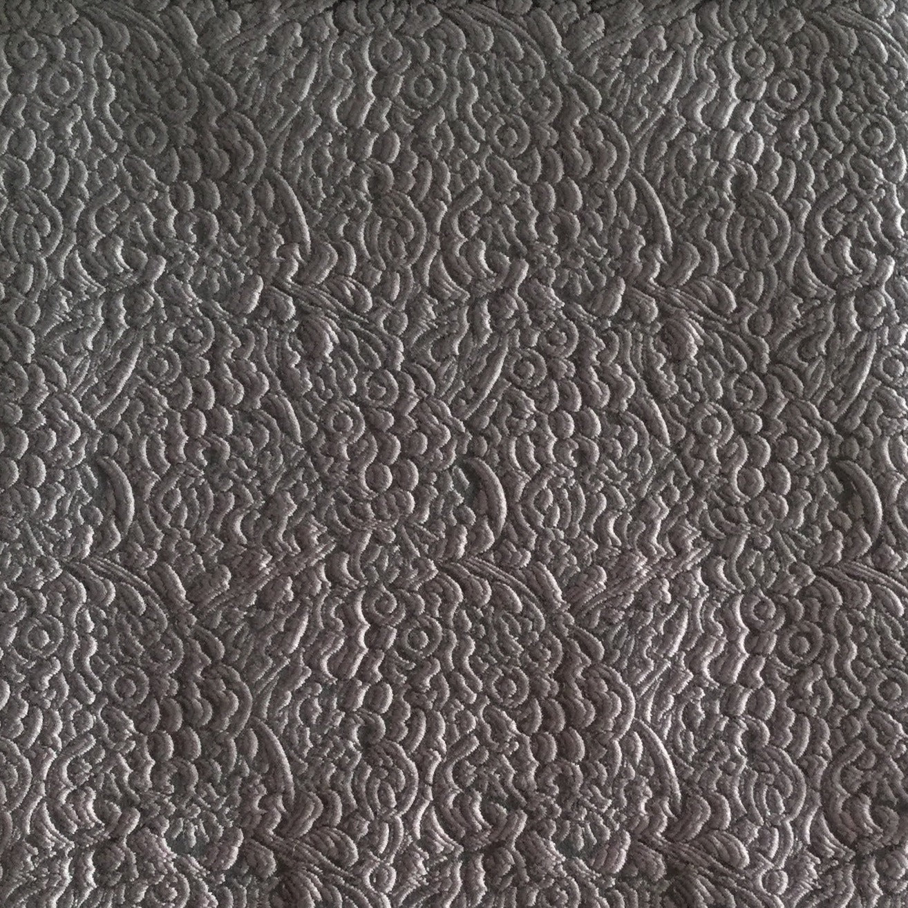 Embossed floral fabric