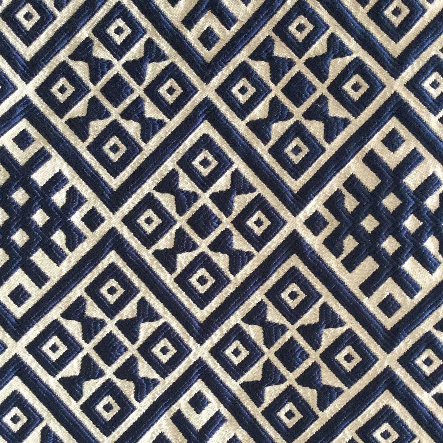 Geometric embossed fabric