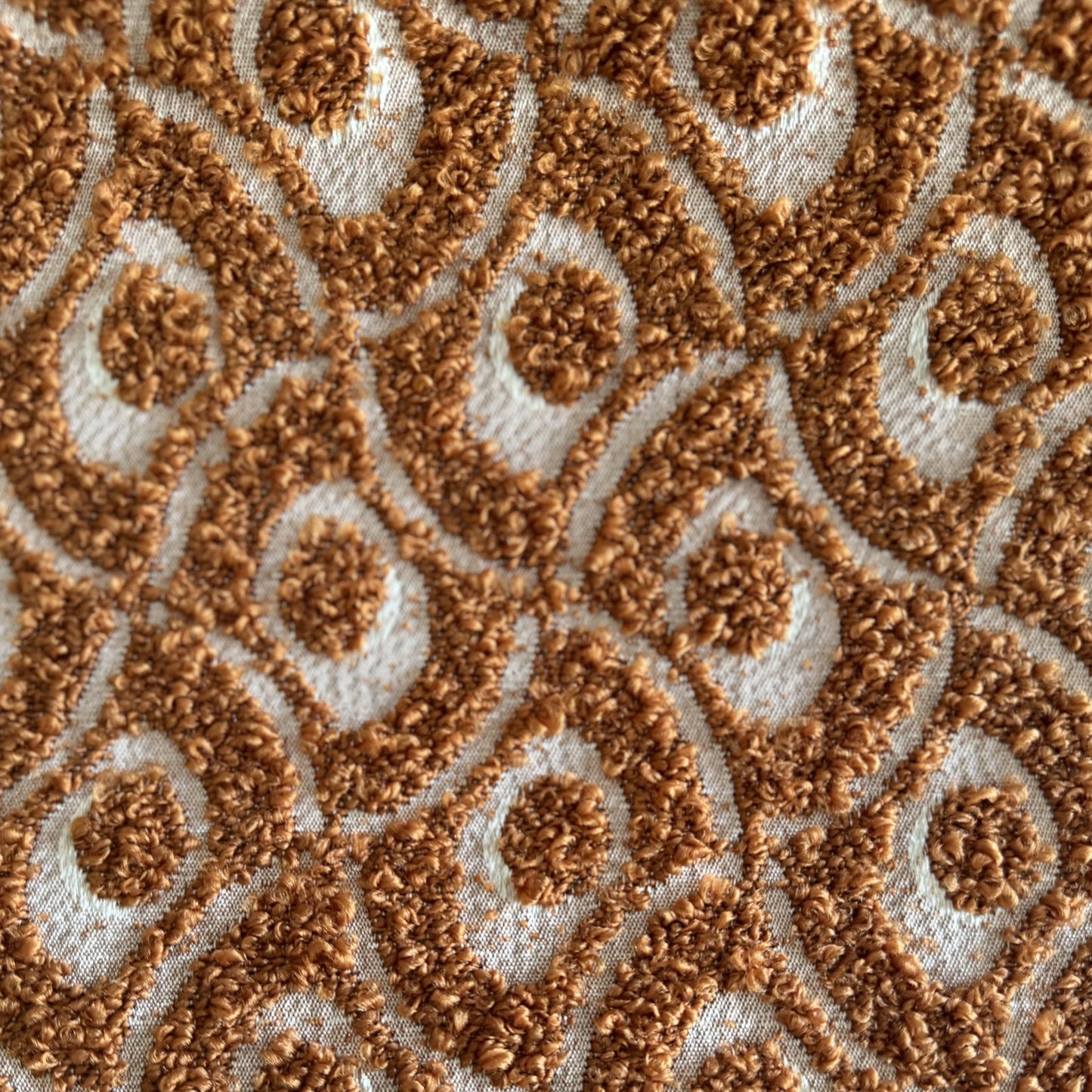 Tissu Bouclette à motif rond