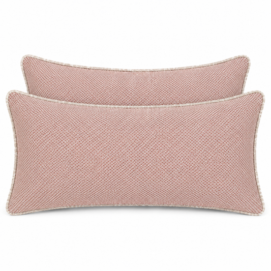 Lot de 2 Coussins rectangle terracota