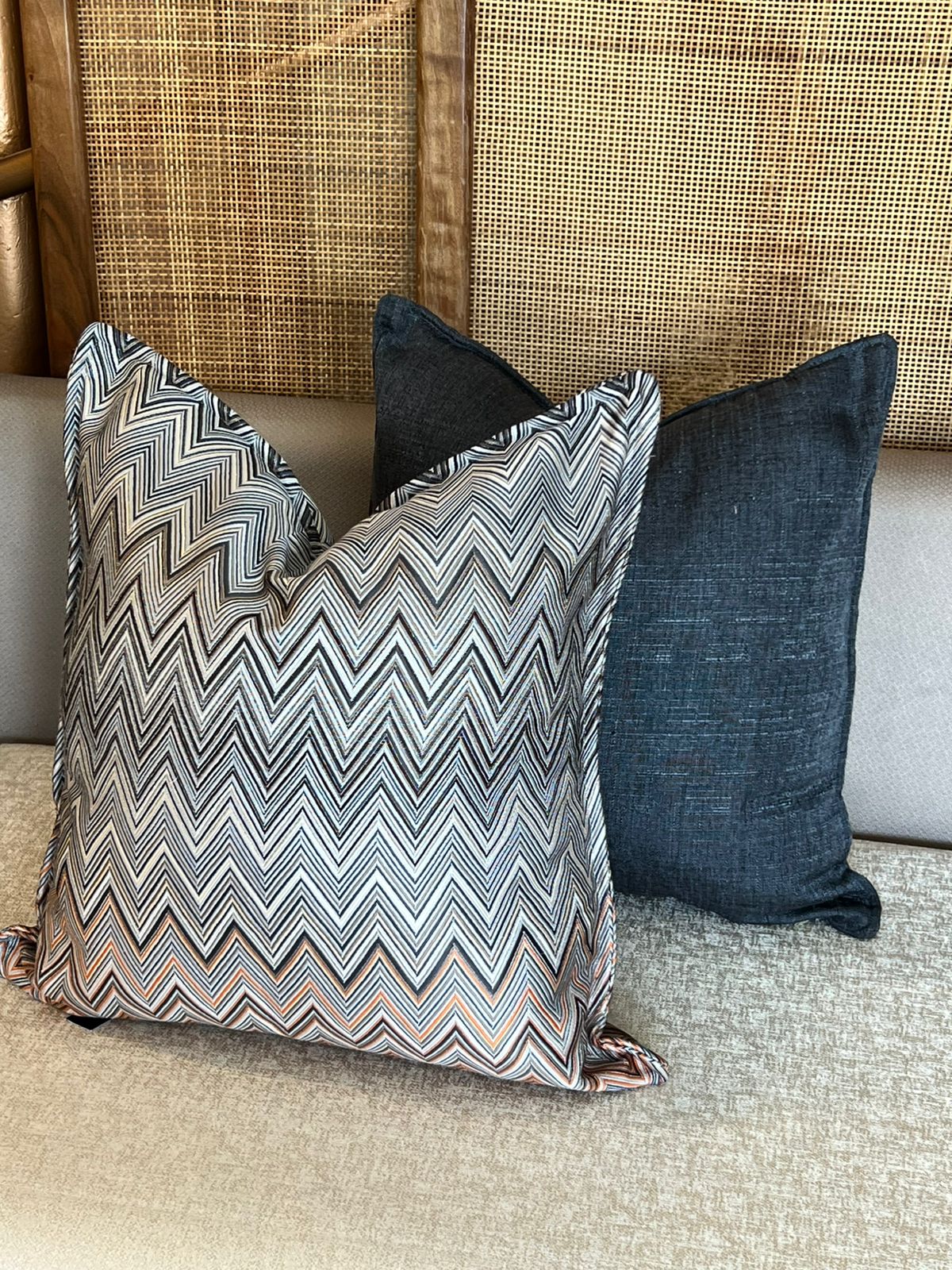 Coussin Zigzag