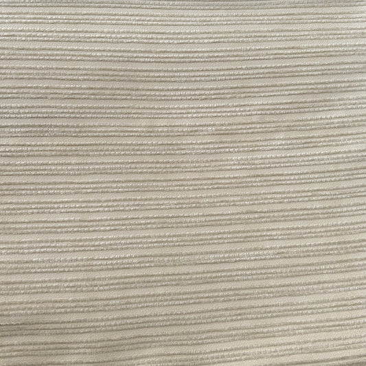 Tissu Uni à rayures écru