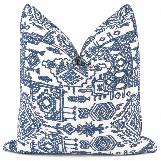 Coussin Berbère bleu
