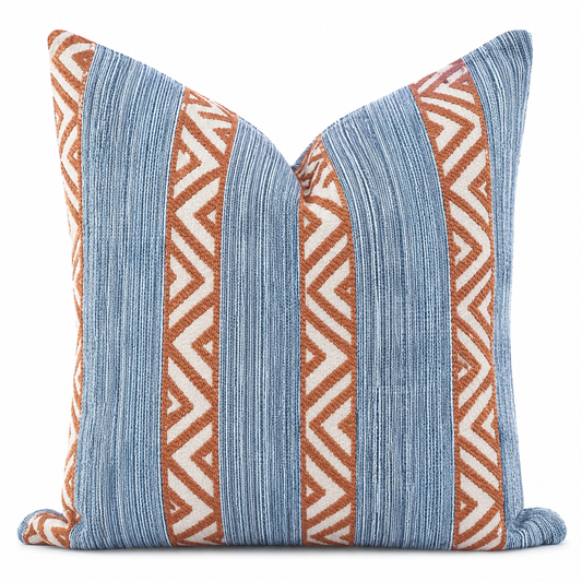 Coussin décoratif Éthnique Azur Terre