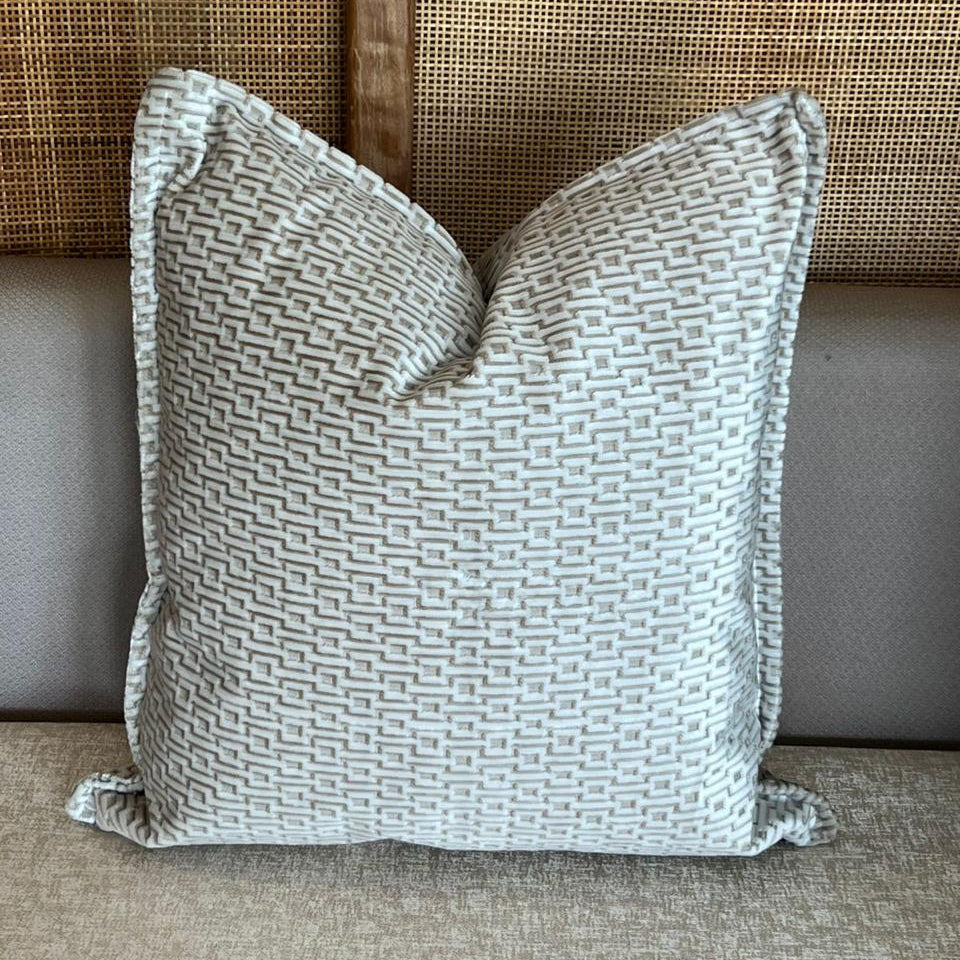 Coussin geometrique velour