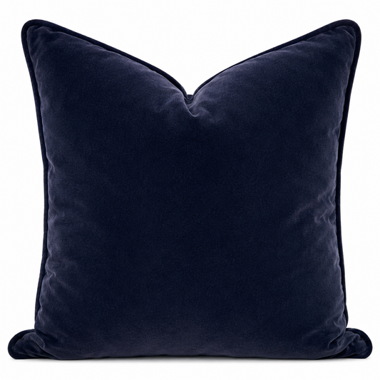 Coussin Velour aubergine
