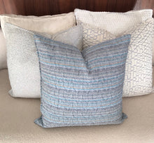Load image into Gallery viewer, Blue decorative cushion 50x50cm
