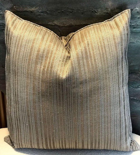 Decorative cushion with gray stripes 50x50 cm