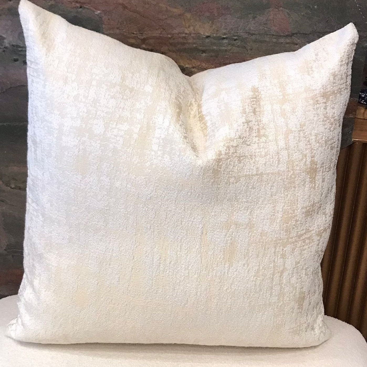 Coussin décoratif marocain blanc