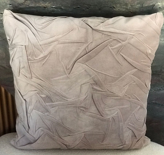 Coussin décoratif en  velour froissé