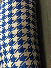 Charger l&#39;image dans la galerie, Coussin décoratif pied de poule bleu 
